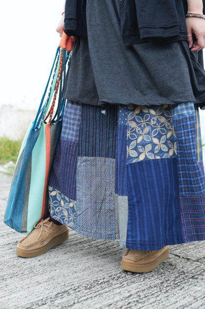 MZ713 PATCHWORK SKIRT