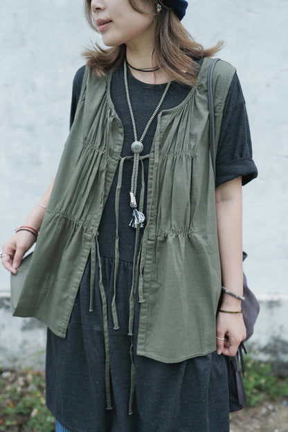 CA637 RIBBON VEST TOP