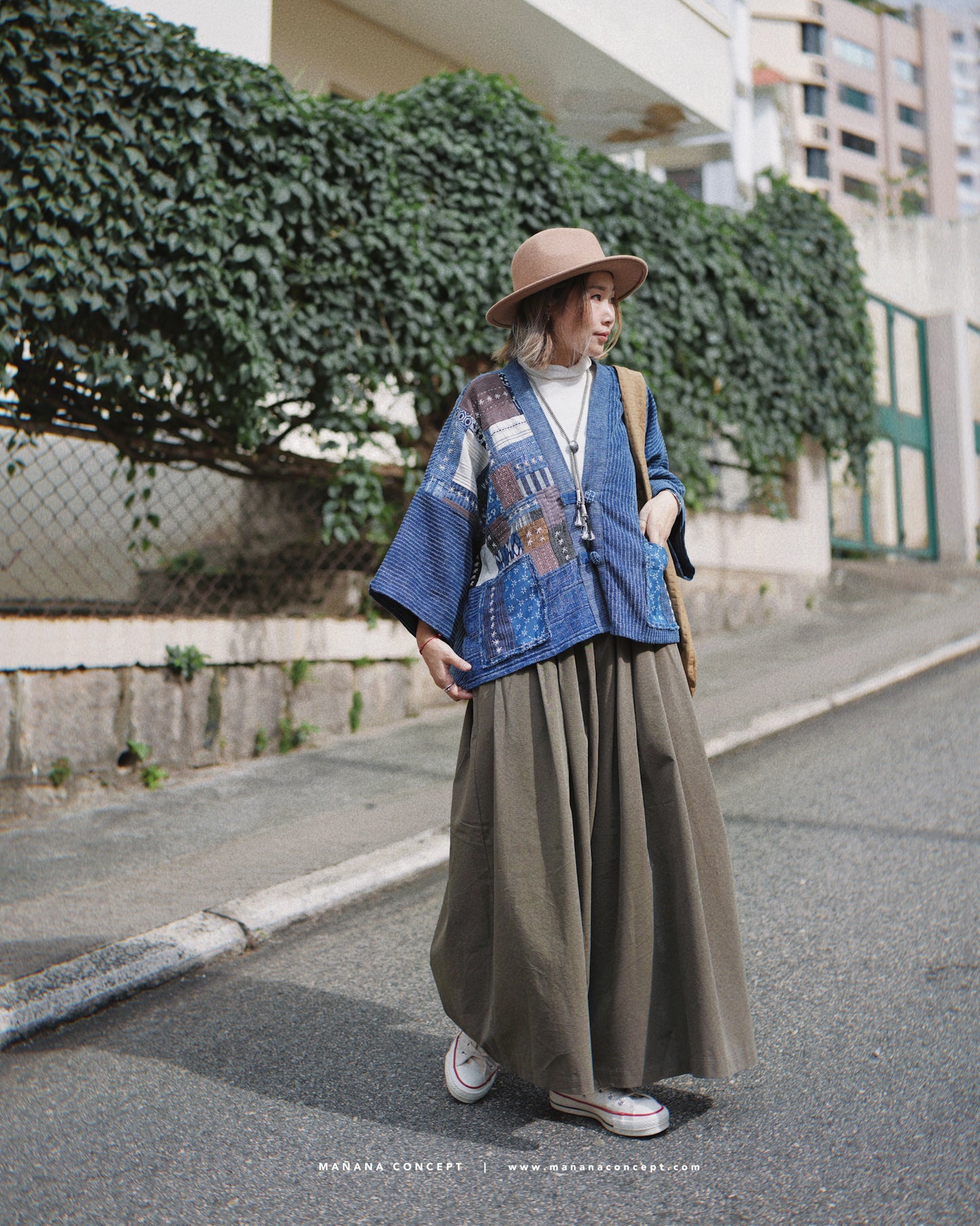 NA419 INDIGO STITCHED SASHIKO OUTER