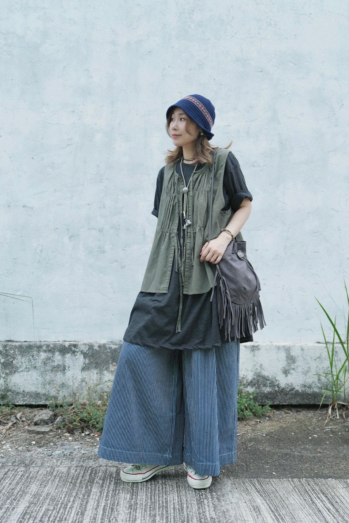 CA637 RIBBON VEST TOP