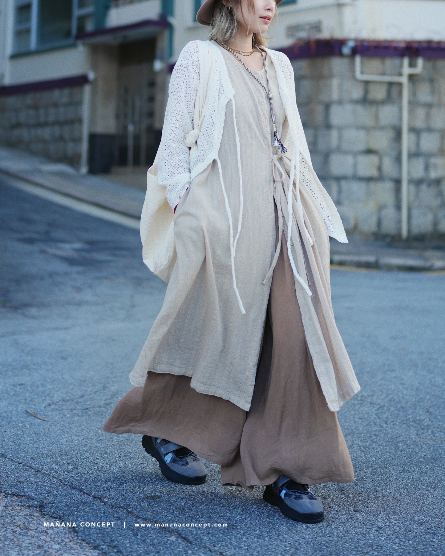 NA414 RAYON WIDE PANTS