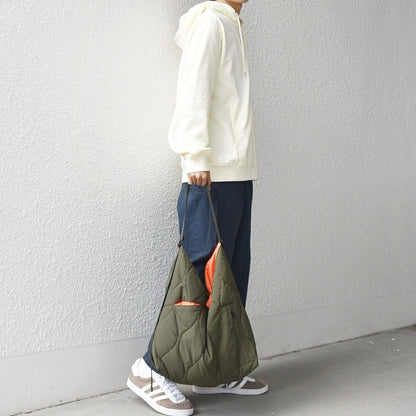 NA499 2-TONE QUILTED AZUMA 2WAY SHOULDER BAG