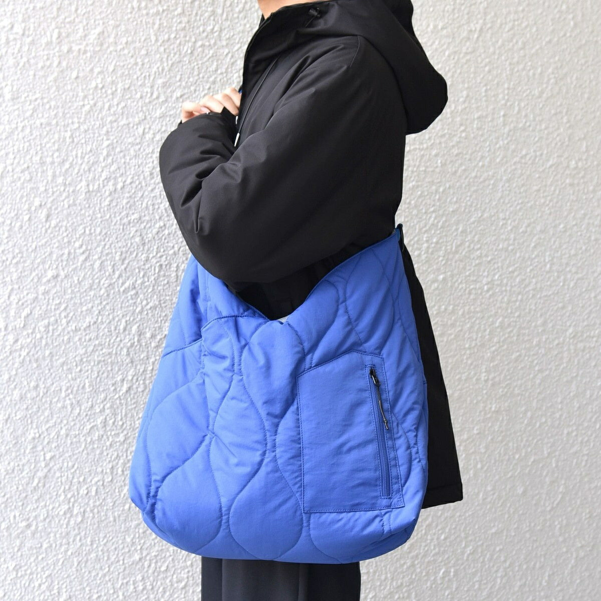 NA499 2-TONE QUILTED AZUMA 2WAY SHOULDER BAG