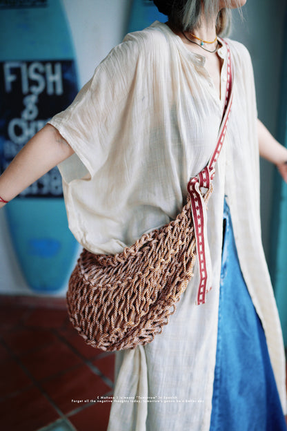 CA626 Mañana Handmade 2way Macrame Bag