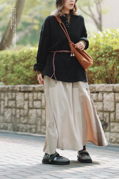 NA432 SIDE LINE REMAKE FLARE SKIRT