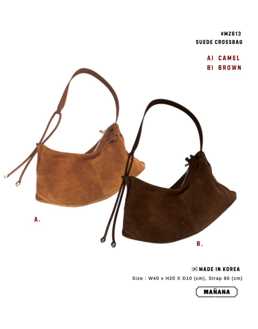 MZ613 SUEDE CROSSBAG