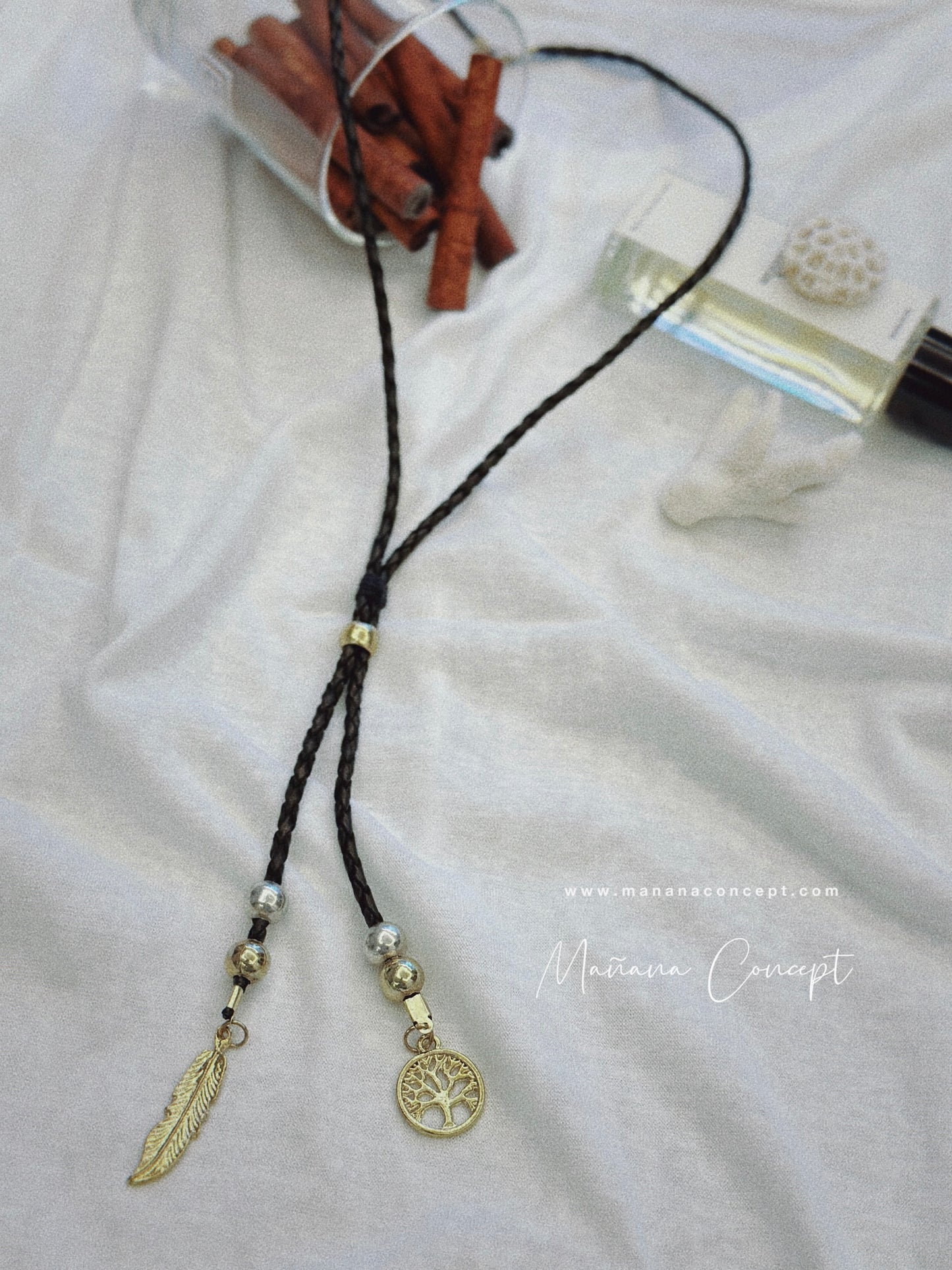 Leather Tie Necklace