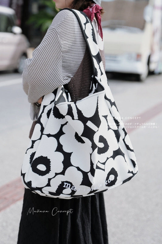 【69折優惠】 MARIMEKKO UNIKKO LARGE UNIKKO KNITTED BAG