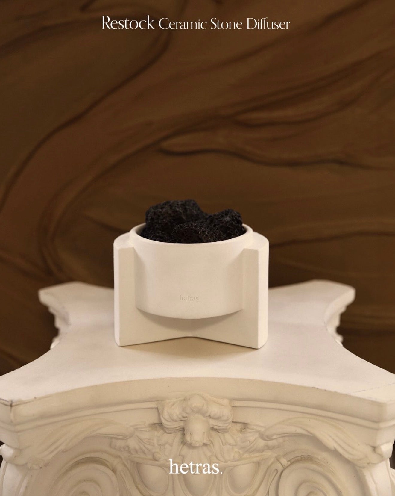 HETRAS. 高級陶瓷石擴散器套裝 PREMIUM CERAMIC STONE DIFFUSER SET 🇰🇷韓國限定品*