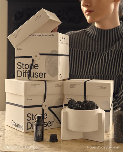 HETRAS. 高級陶瓷石擴散器套裝 PREMIUM CERAMIC STONE DIFFUSER SET 🇰🇷韓國限定品*