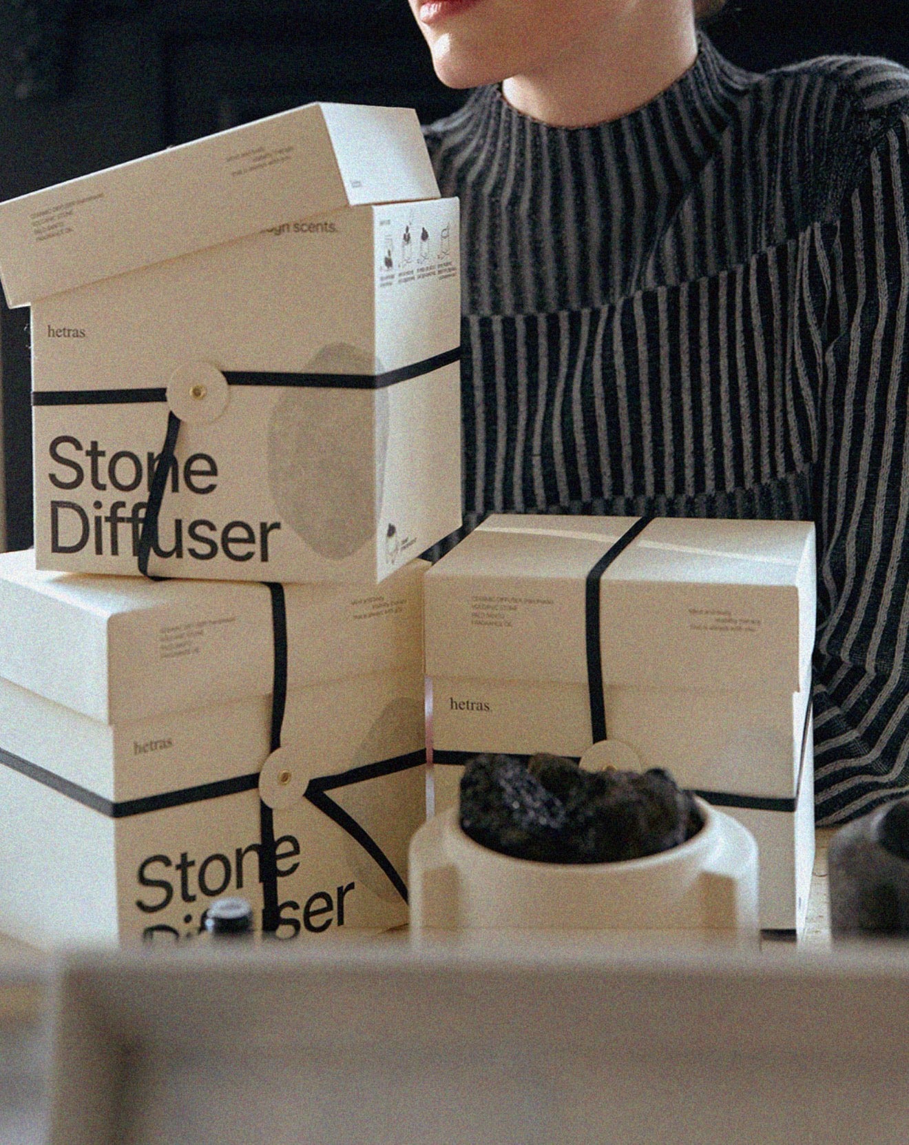 HETRAS. 高級陶瓷石擴散器套裝 PREMIUM CERAMIC STONE DIFFUSER SET 🇰🇷韓國限定品*