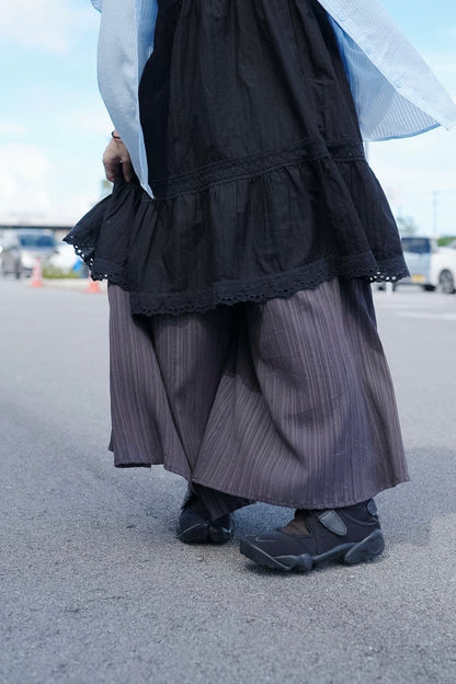 NA492 COOLING RAYON STRIPED CULOTTES
