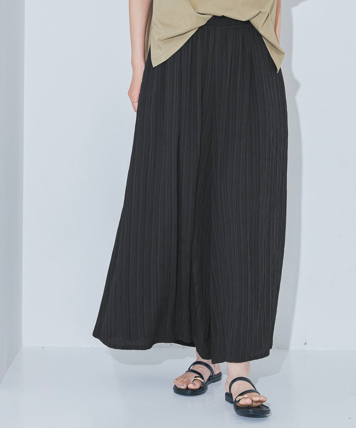 NA492 COOLING RAYON STRIPED CULOTTES