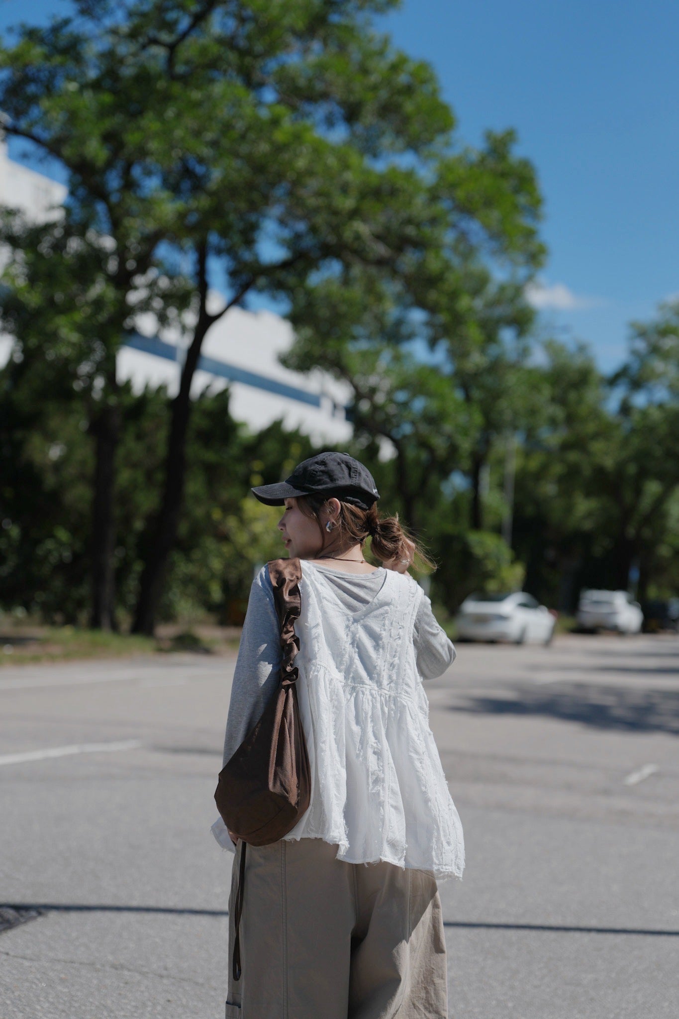 CA911 FRINGED RIBBON VEST