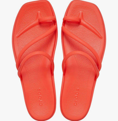 CROCS MIAMI TOE-LOOP BEACH SANDALS (4 COL)