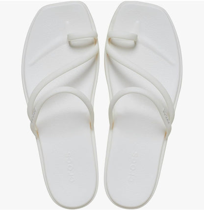 CROCS MIAMI TOE-LOOP BEACH SANDALS (4 COL)