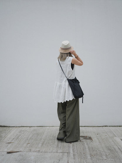 MZ328 Ribbon Crepe Crossbag