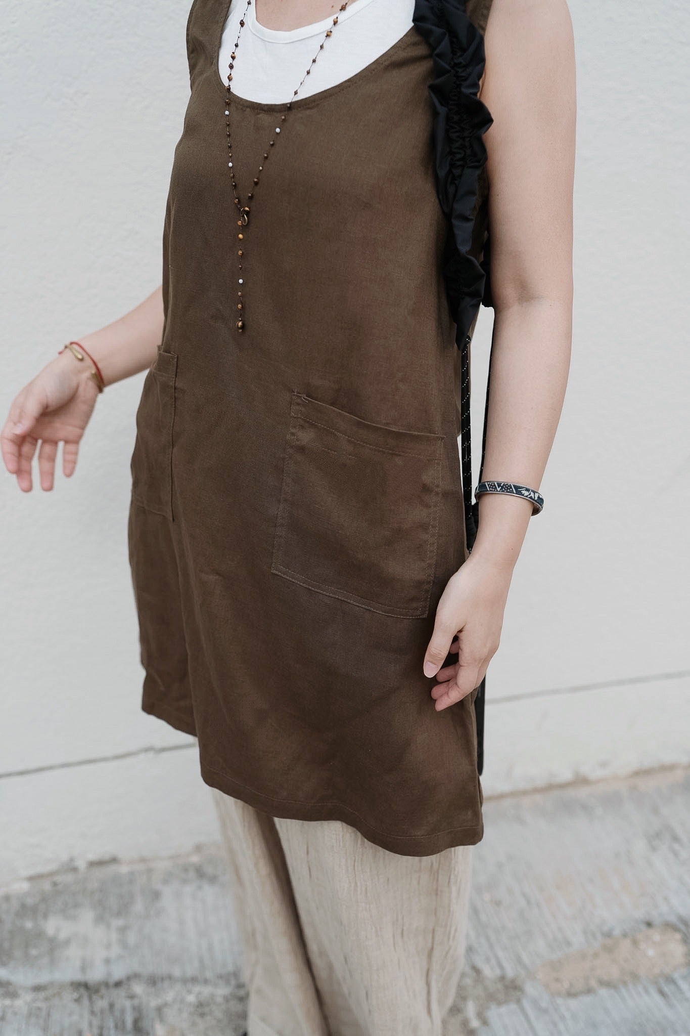 MB015 1+1 LINEN DRESS SET