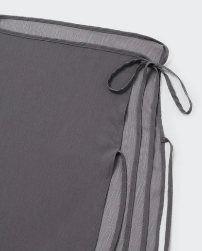 MZ841 CHIFFON SHEER WRAP SKIRT