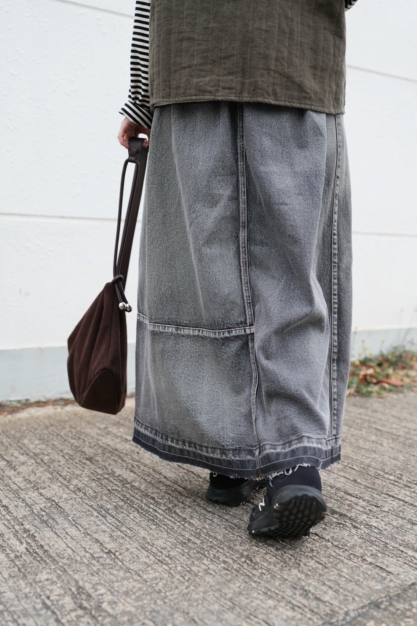 NA434 REMAKE DESIGN DENIM SKIRT