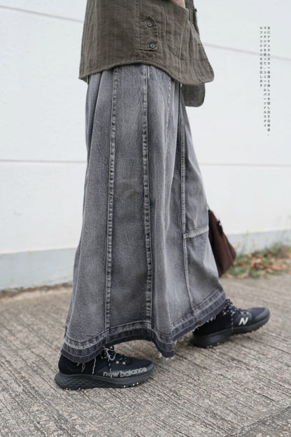 NA434 REMAKE DESIGN DENIM SKIRT