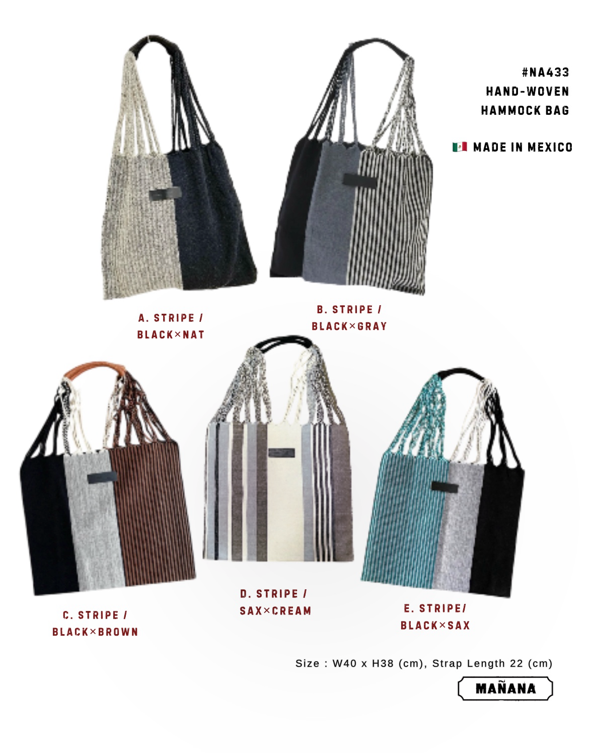 NA433 MOON BIRD HAND-WOVEN HAMMOCK BAG