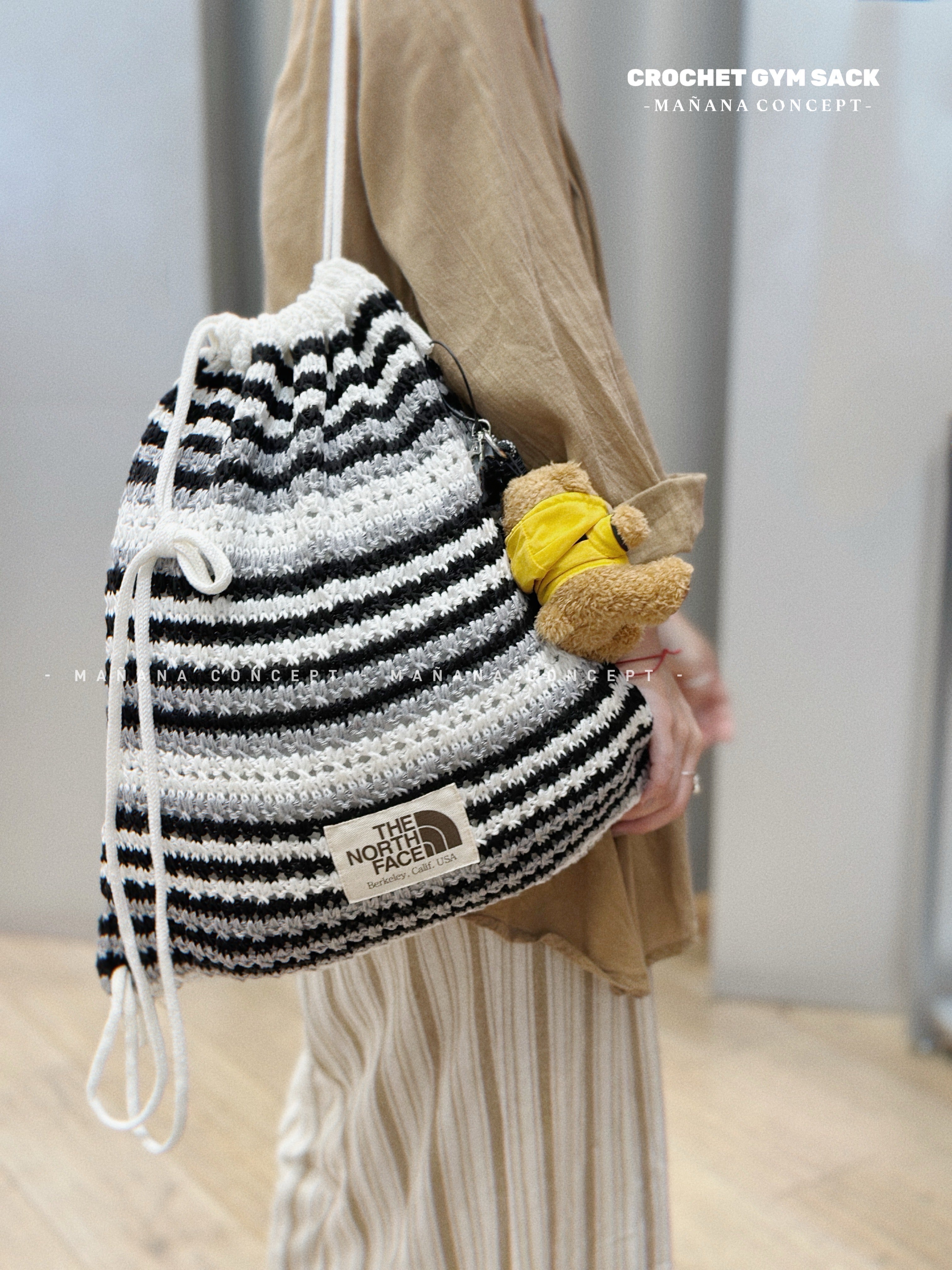 MZ753 THE NORTH FACE WHITE LABEL - CROCHET GYM SACK – Mañana