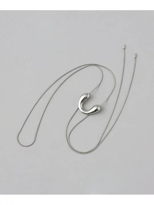 NA436 MOTIF LOOP TIE NECKLACE