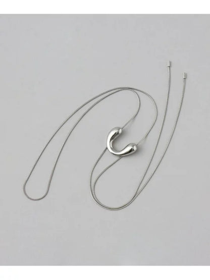 NA436 MOTIF LOOP TIE NECKLACE