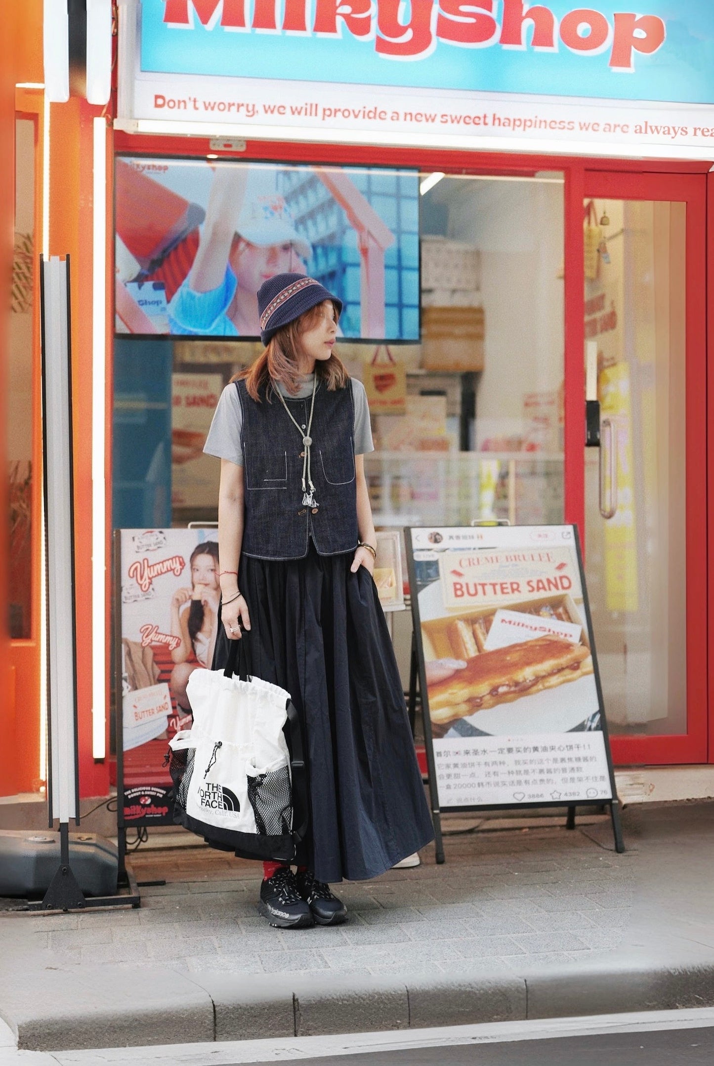 MZ758 POPLIN PLEATED SKIRT ( WITH LINING )