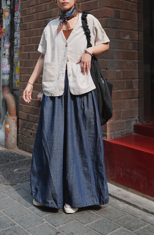 MZ710 DENIM CULOTTES