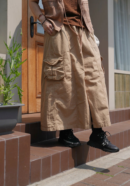MZ757 CARGO RETRO MIDI SKIRT