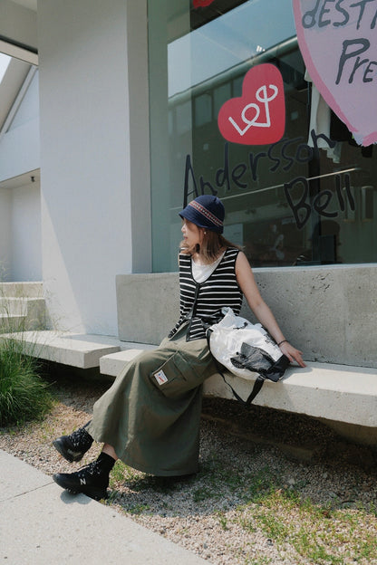 MZ757 CARGO RETRO MIDI SKIRT