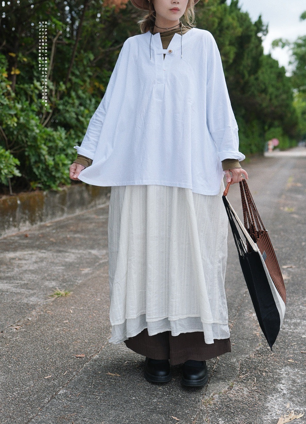 CA567 Embroidered Dobby Layer Dress
