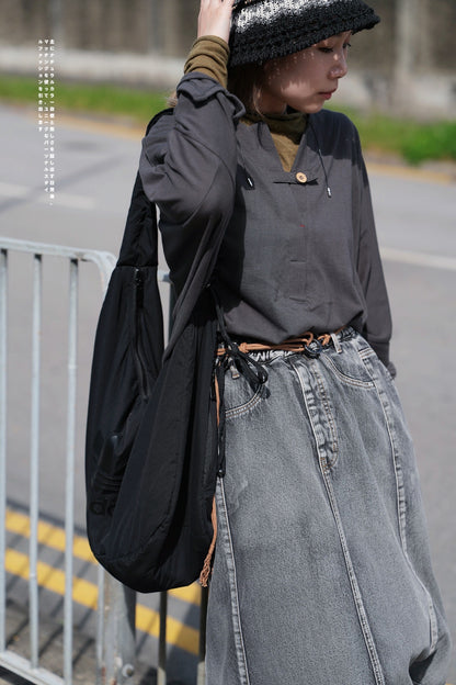 NA434 REMAKE DESIGN DENIM SKIRT
