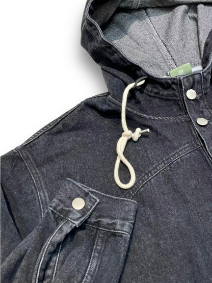 MZ-241 Oversized Denim Hoodie