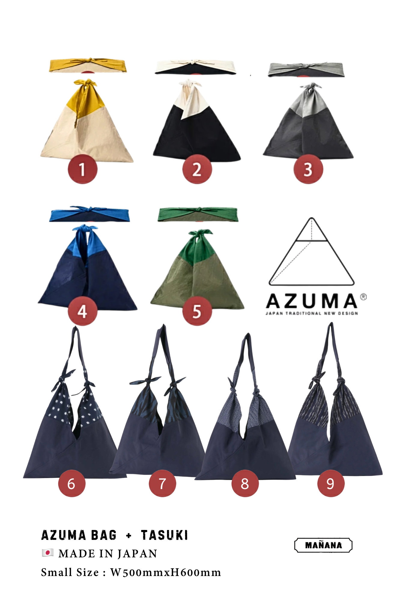 AZUMA BAG 🇯🇵 MADE IN JAPAN (Small & Large)