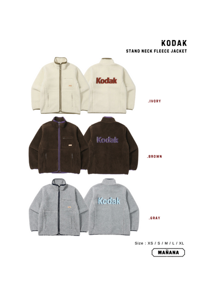 KODAK STAND NECK FLEECE JACKET