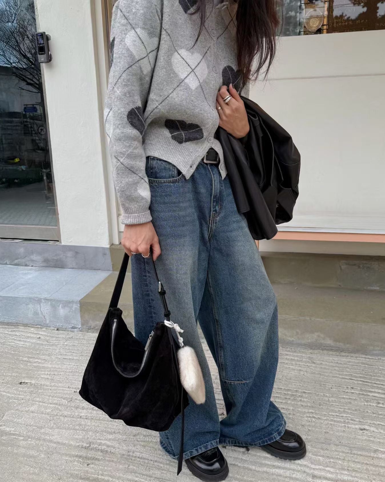 MZ951 ITALIAN HANDMADE LEATHER BOXY HOBO BAG / *9色