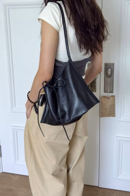 MB017 HANDMADE LEATHER FLAT CROSS BAG (斜孭+單肩款）