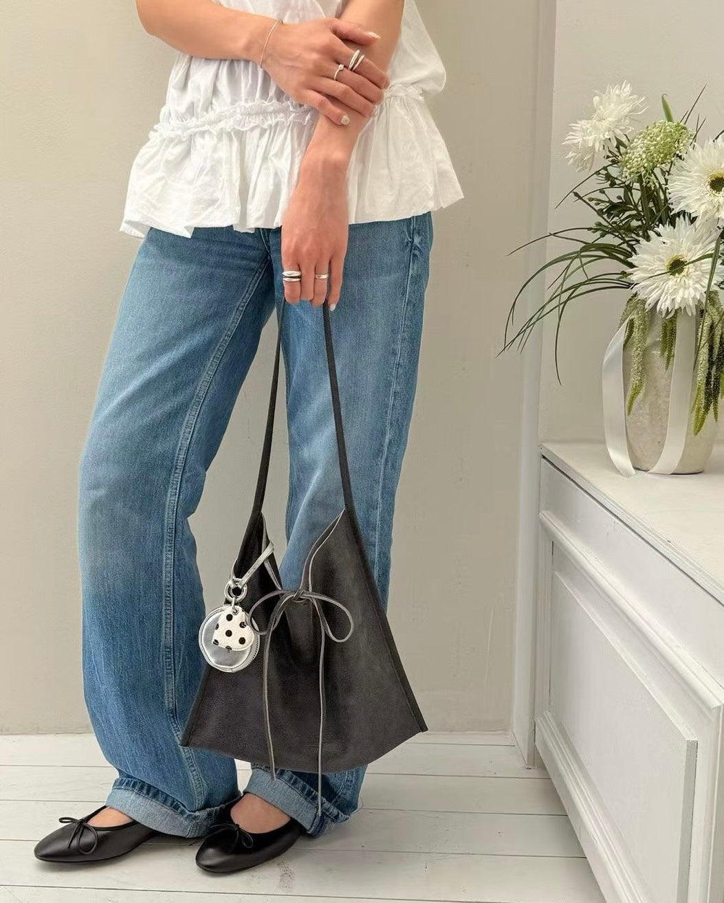 MB016 HANDMADE LEATHER FLAT SHOULDER BAG (單肩款）