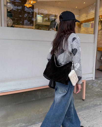 MZ951 ITALIAN HANDMADE LEATHER BOXY HOBO BAG / *9色