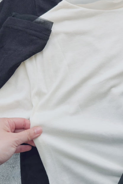 MZ956 MESH HALF NECK BASIC TOP