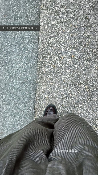 MZ861 ELASTIC WAIST CORDUROY PANTS