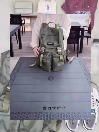 CA597 MILKFED. Logo Plate Backpack