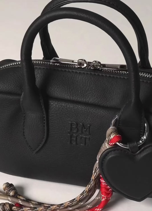 BEAMS HEART BOSTON BAG WITH CHARM