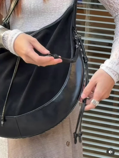 MZ899 CURVEE HOBO SUEDE BAG