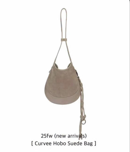 MZ899 CURVEE HOBO SUEDE BAG