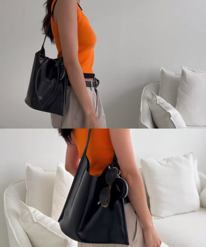 MB016 HANDMADE LEATHER FLAT SHOULDER BAG (單肩款）