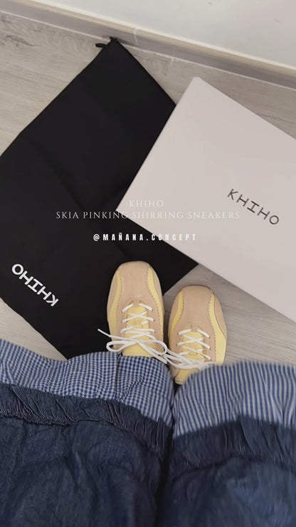 KHIHO SKIA PINKING SHIRRING SNEAKERS
